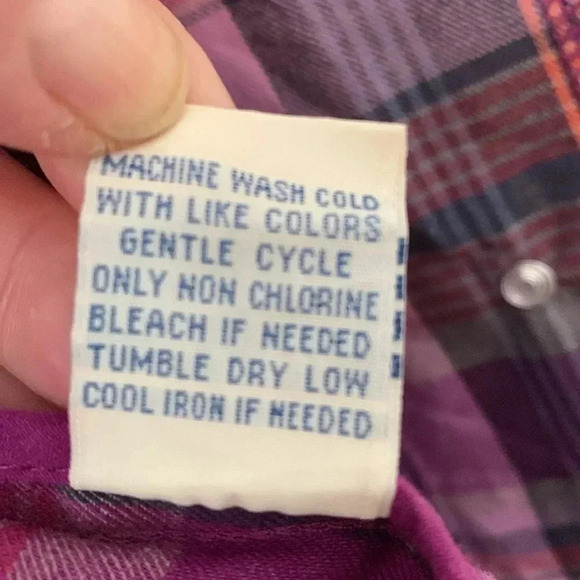 Maurice’s pink/purple plaid  vest S - Picture 9 of 9